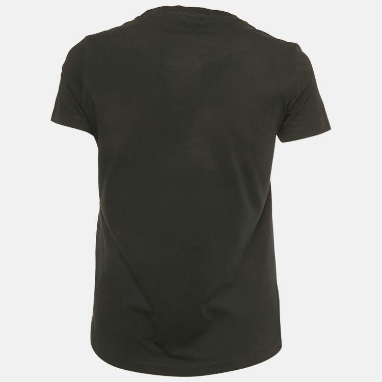 Pre Owned Kenzo Black Eye Print Cotton Crewneck T-shirt S