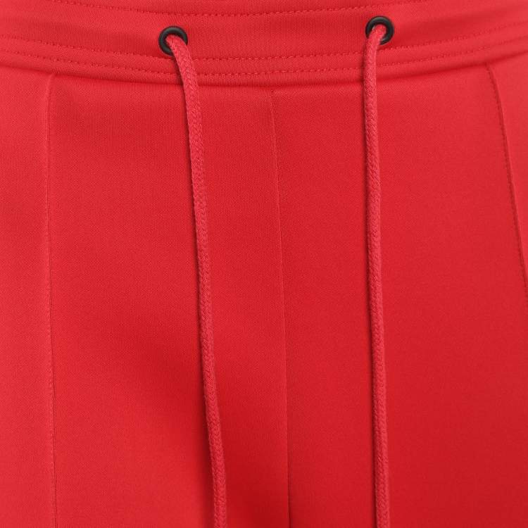 مملوكة مسبقًا Kenzo Red Jersey Logo Stripe Panel Track Pants M