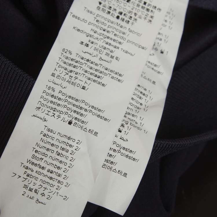 Pre Owned Kenzo Blue Tiger Embroidered Crepe Sweatshirt M