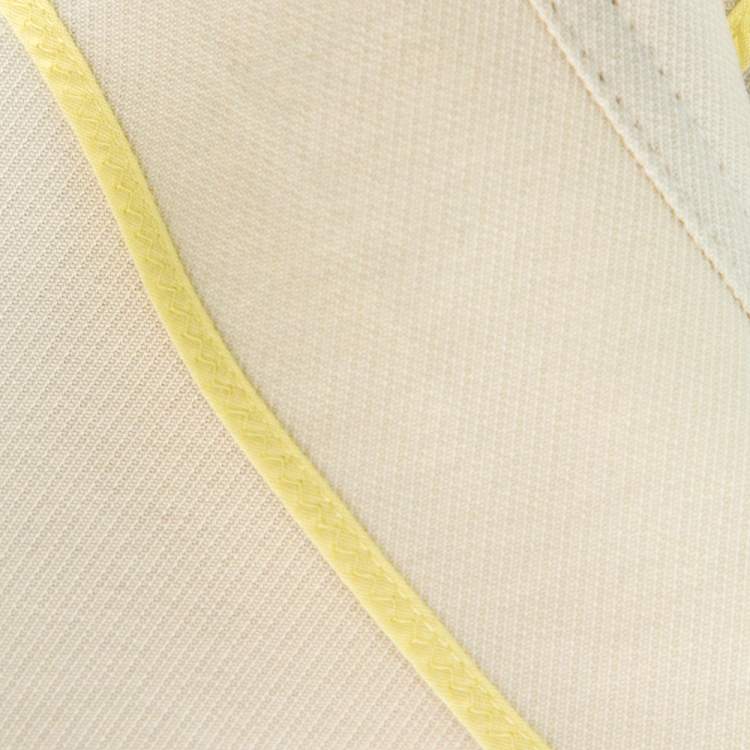 Pre Owned Kenzo Off White Wool Blend Ruffle Detail Jacket M