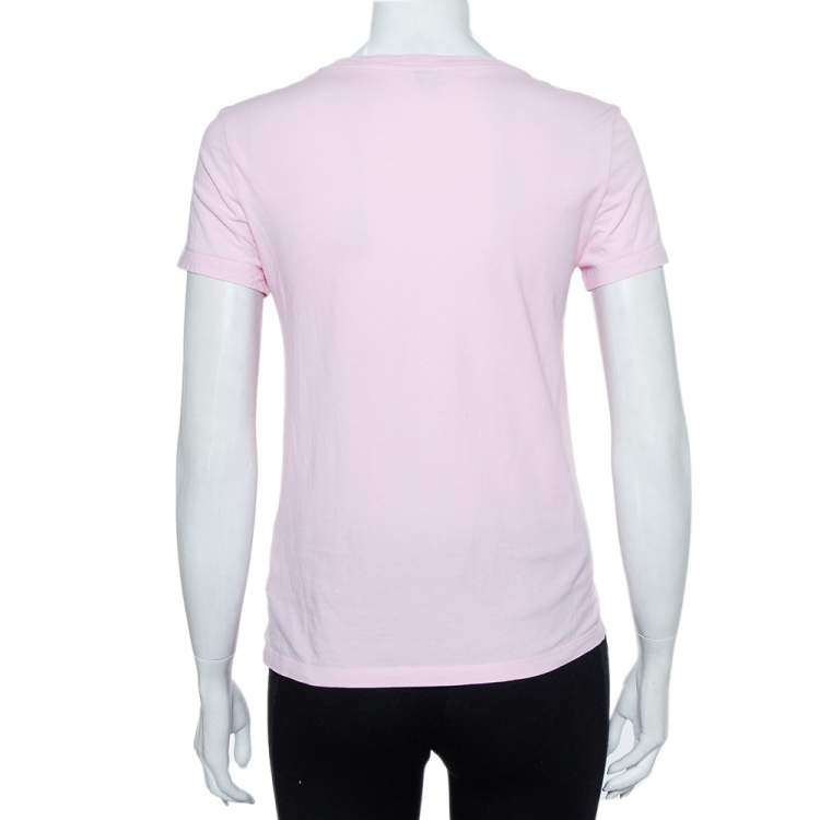 مملوكة مسبقًا Kenzo Pink Tiger Printed Cotton Crewneck T-Shirt S