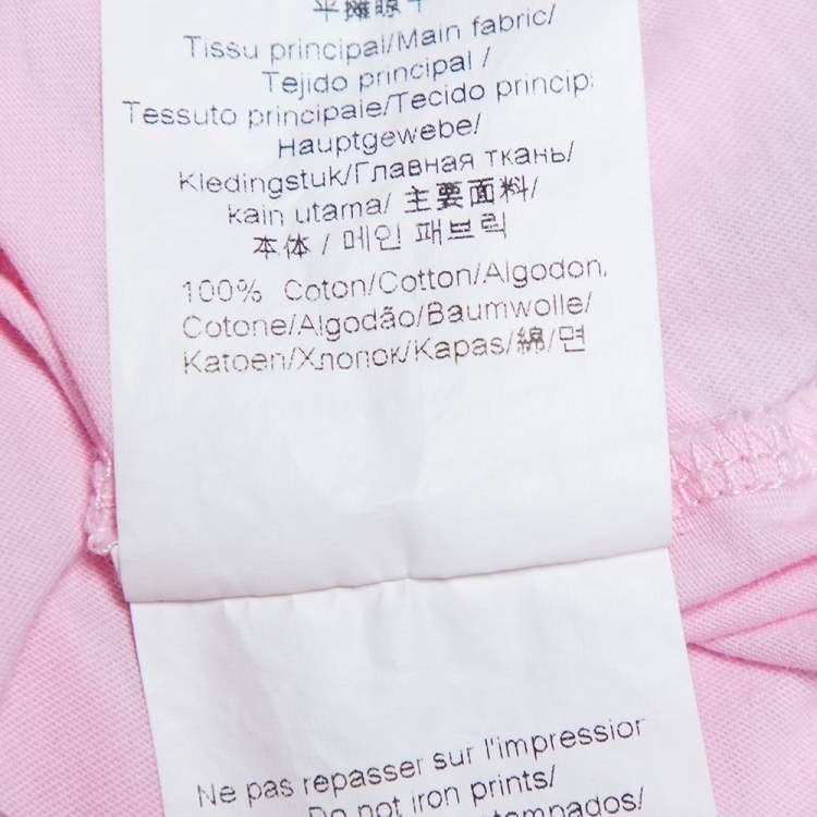 مملوكة مسبقًا Kenzo Pink Tiger Printed Cotton Crewneck T-Shirt S