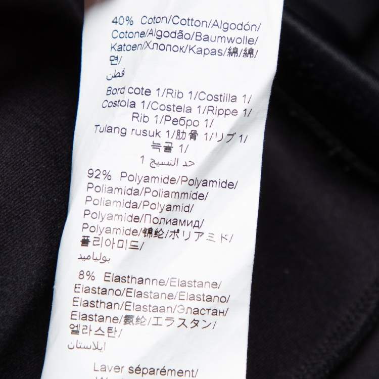 Pre Owned Kenzo Black Neoprene Half Zip Detail Oversized Track Jacket  XS