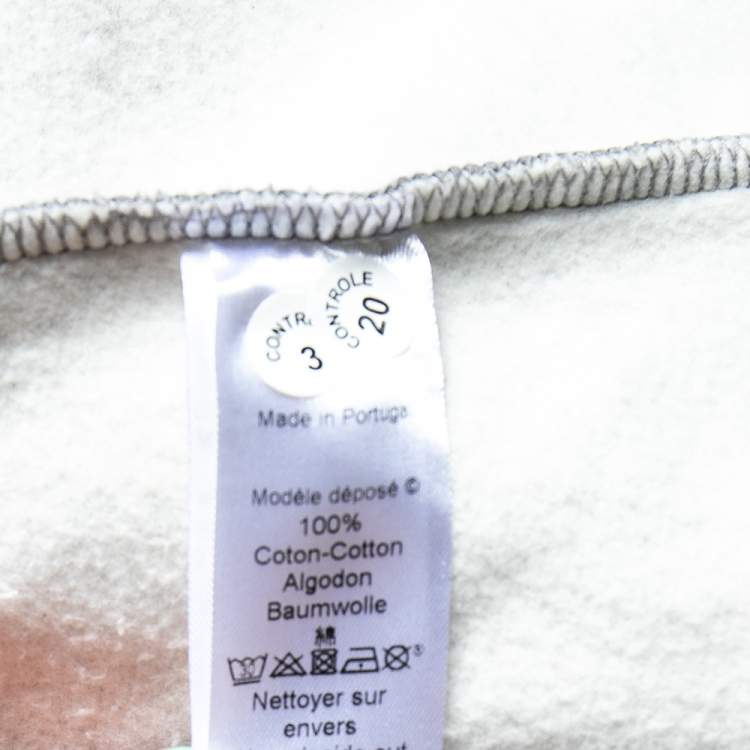 Pre Owned Kenzo Grey Tiger Embroidery Sweater Dress M