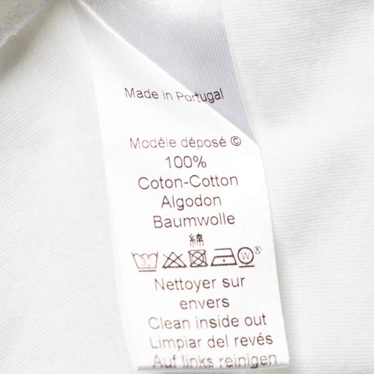 Pre Owned Kenzo White Tiger print Cotton Crew Neck T-Shirt M