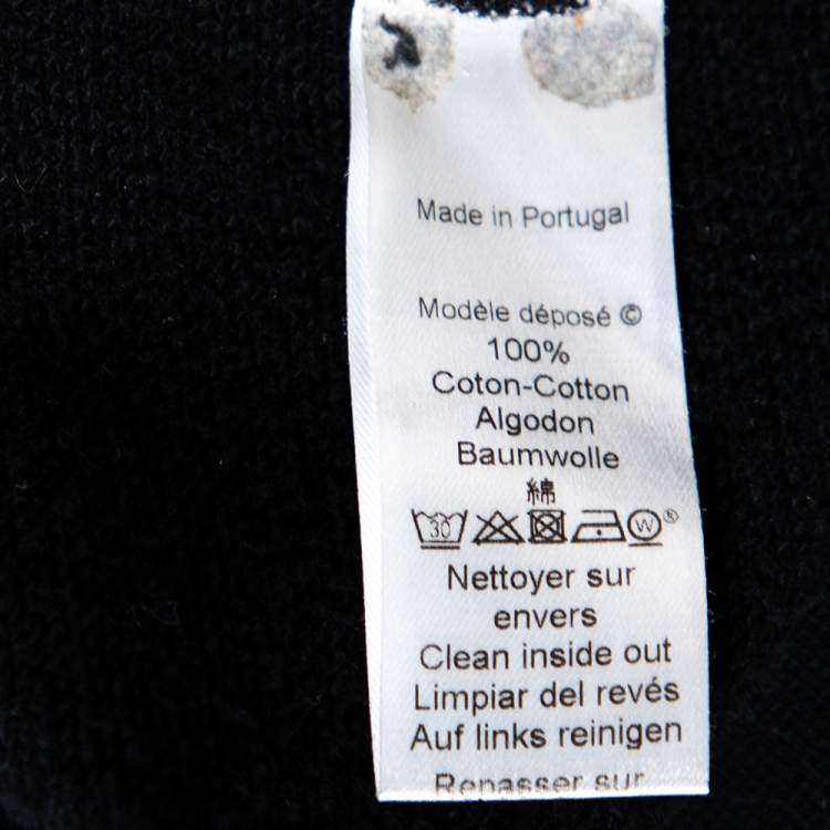 Pre Owned Kenzo Black Cotton Tiger Embroidered Long Sleeve Crewneck Jumper S