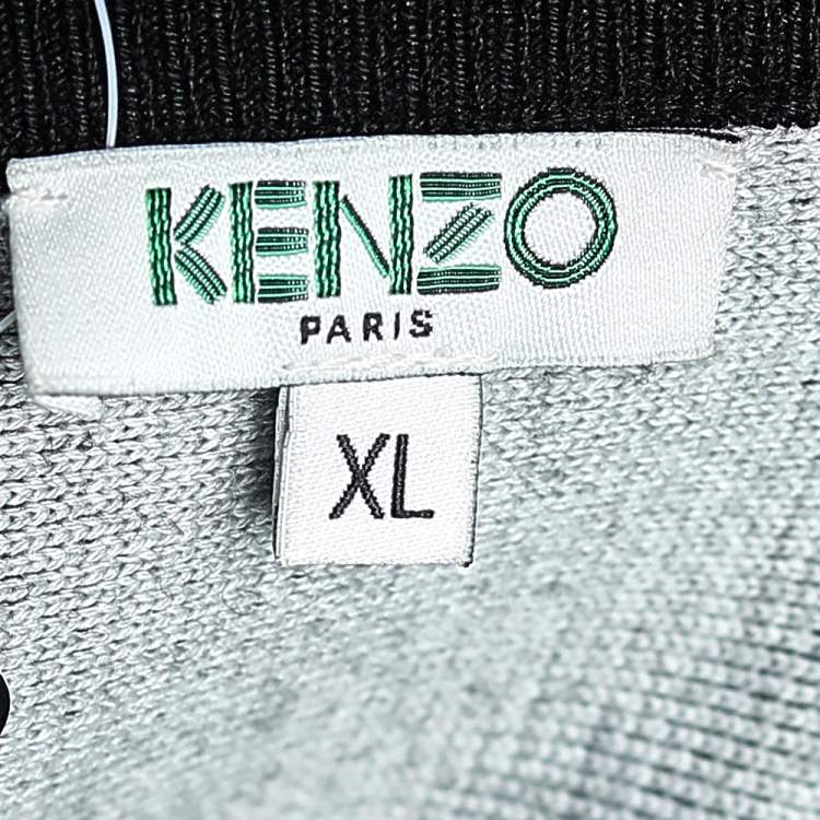 مملوكة مسبقًا Kenzo Black Wool & Cotton Knit Flared Mini Skirt XL