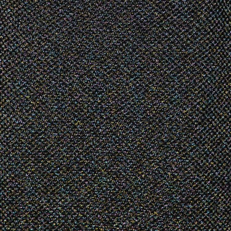 Pre Owned Kenzo Black Patterned Lurex Knit Midi Pencil Skirt M