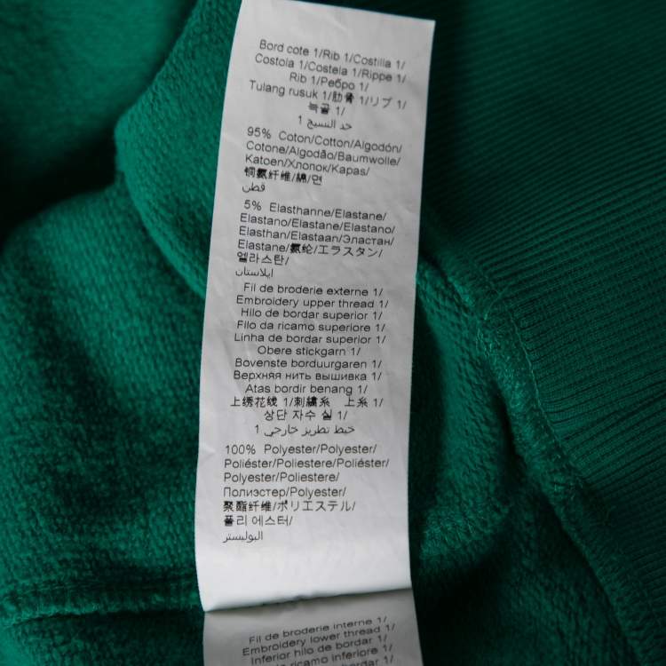 Pre Owned Kenzo Green Cotton Tiger Embroidered Crewneck Sweatshirt XS