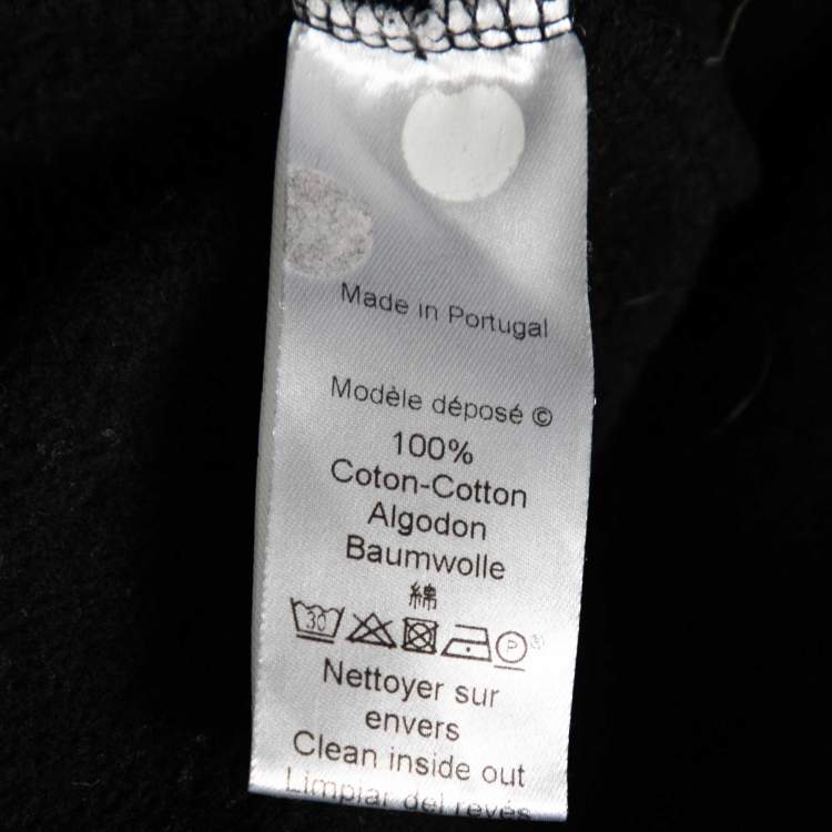 Pre Owned Kenzo Black Cotton Tiger Embroidered Long Sleeve Jumper S