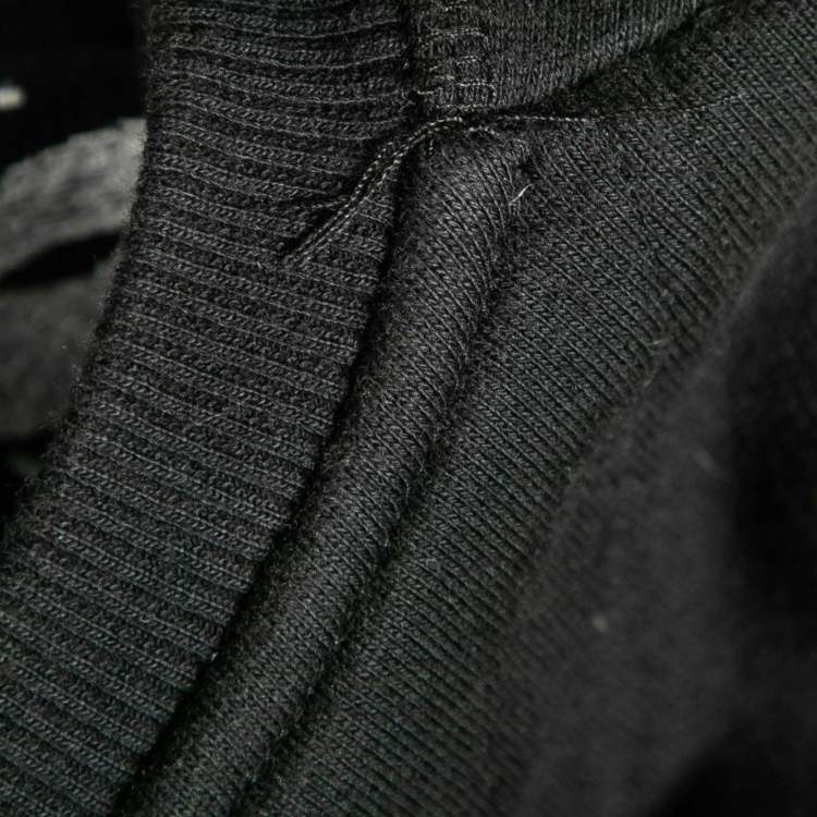 Pre Owned Kenzo Black Cotton Tiger Embroidered Long Sleeve Jumper S