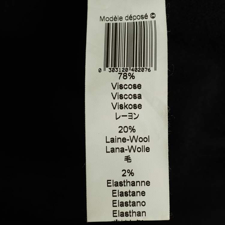 Pre Owned Kenzo Black Jersey Pleat Detailed Sleeveless Dress XL