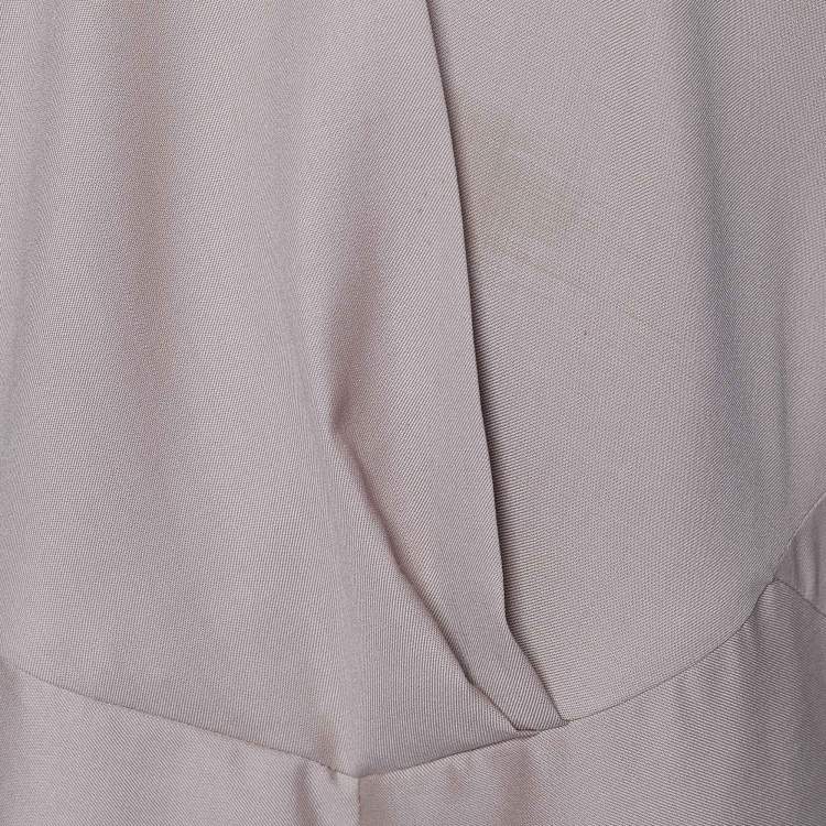 Pre Owned Kenzo Pink Wool & Silk Cut-Out Back Detail Jumpsuit XL