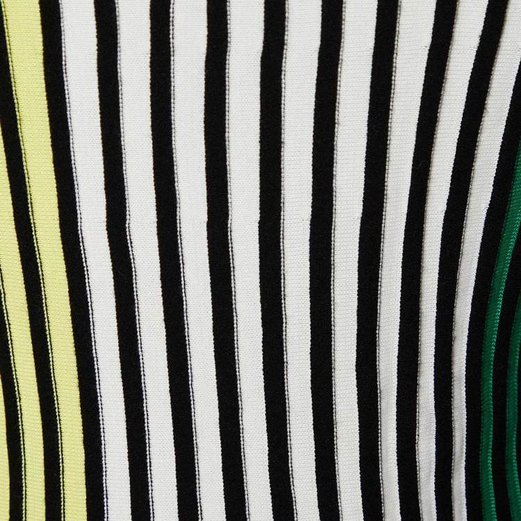Pre Owned Kenzo Multicolor Striped Knit Long Sleeve Sweater S