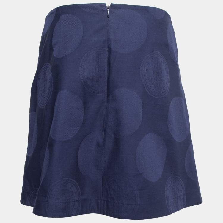 Jacquard cotton miniskirt