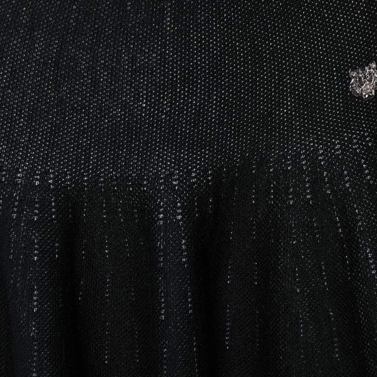 Pre Owned Kenzo Black Wool & Cotton Knit Skater Mini Skirt XS