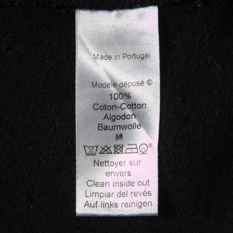 Pre Owned Kenzo Black Eye Embroidered Cotton Crew Neck Sweatshirt XL