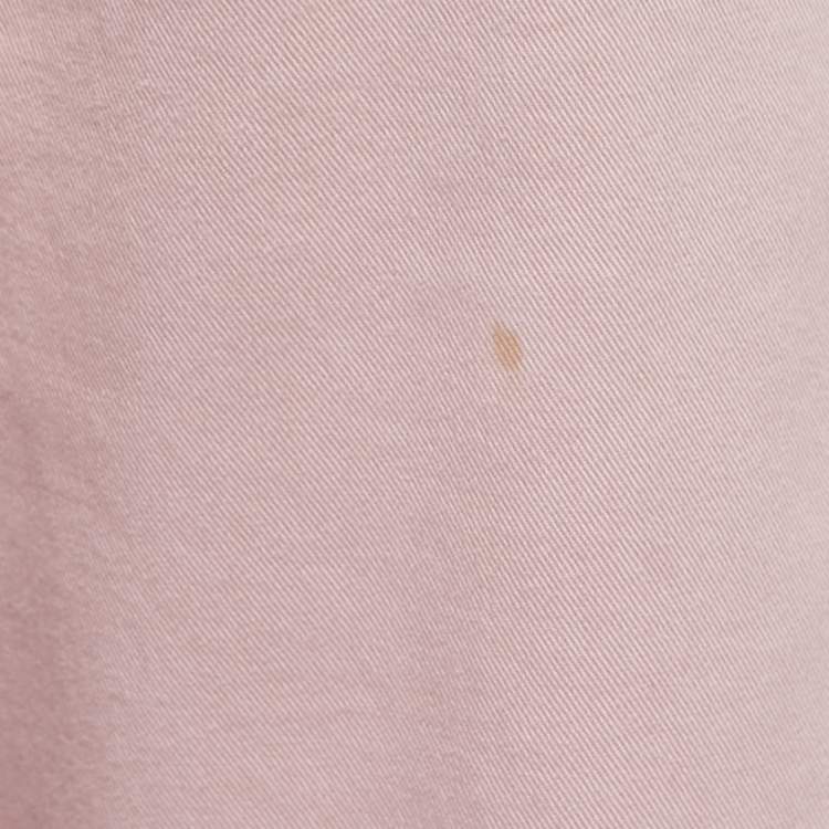 Pre Owned Kenzo Dusty Pink Cotton Pleated Trousers S