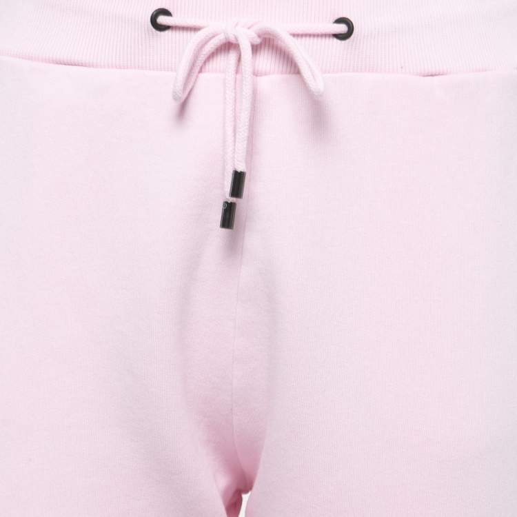 مملوكة مسبقًا Kenzo Pink Logo Printed Cotton Knit Joggers S