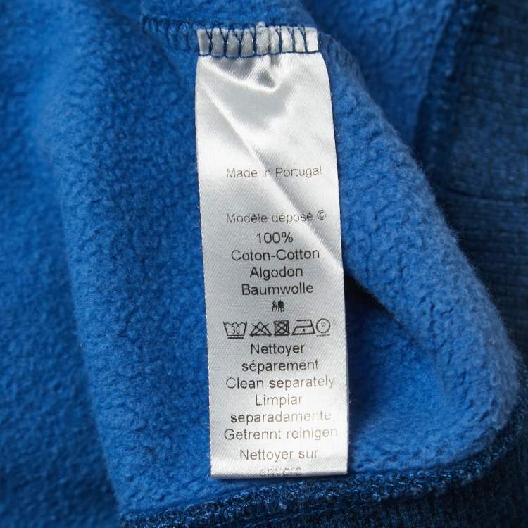مملوكة مسبقًا Kenzo Navy Blue Logo Tiger Embroidered Cotton Crew Neck Sweatshirt S