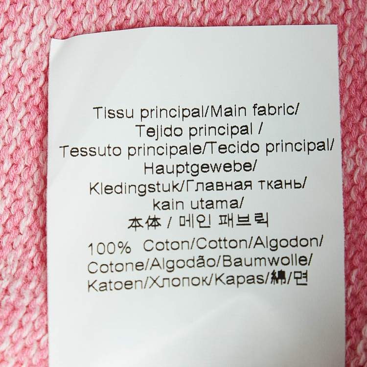 Pre Owned Kenzo Pink Knit Embroidered Sweater M