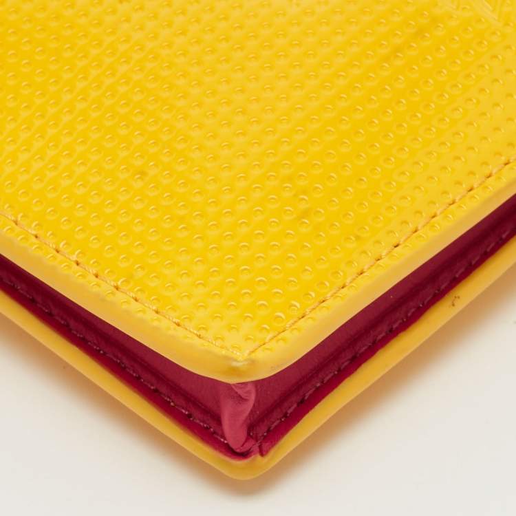 Pre Owned حقيبة كروس بودي كينزو جلد براءة صفراء / وردية بنقش نمر