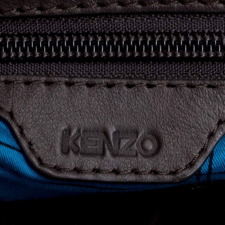 Pre Owned Kenzo Multicolor Leather Patch Work Hobo