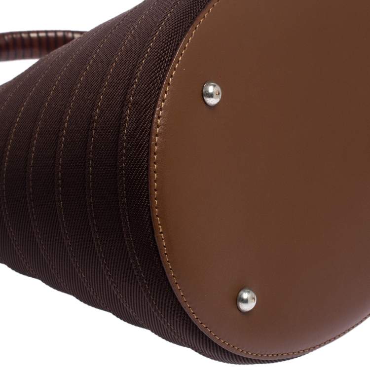 Pre Owned Kenzo Brown Fabric Bucket Bag