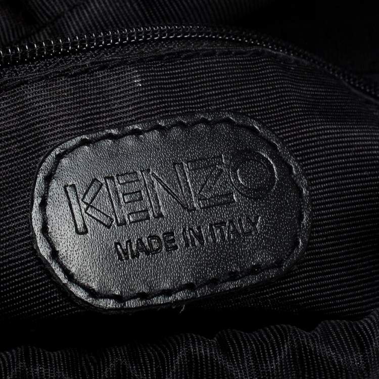 Pre Owned Kenzo Brown Fabric Bucket Bag