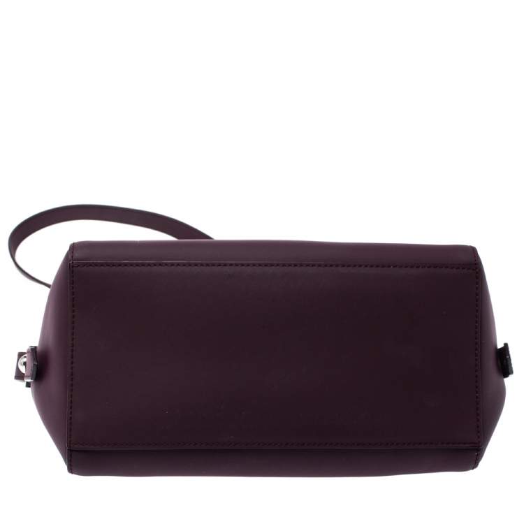 Pre Owned Kenzo Dark Burgundy Leather Kalifornia Mini Tote