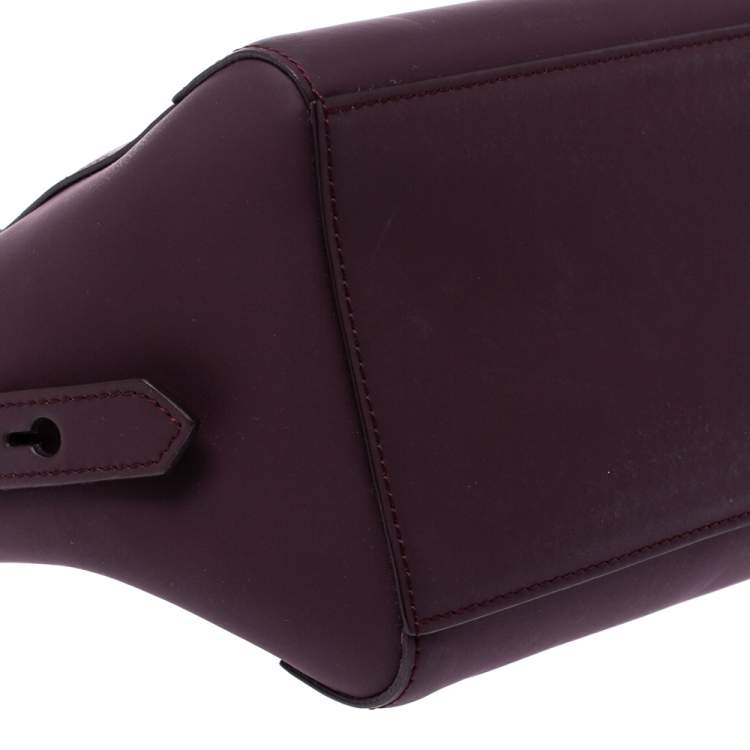 Pre Owned Kenzo Dark Burgundy Leather Kalifornia Mini Tote