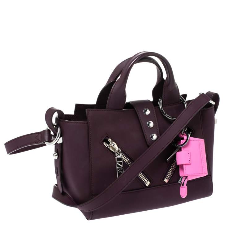 Pre Owned Kenzo Dark Burgundy Leather Kalifornia Mini Tote