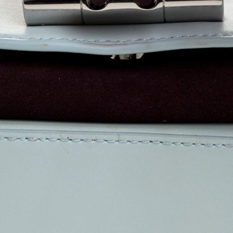 Pre Owned Kenzo Tri Color Leather and Suede Mini Sailor Chain Top Handle Bag