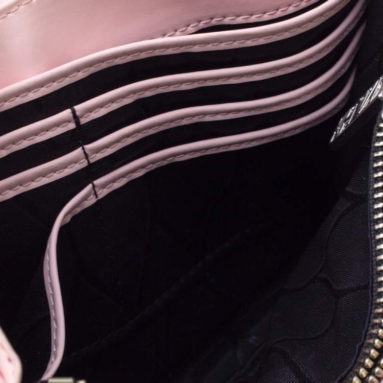 Pre Owned Kenzo Light Pink Leather Kalifornia Chain Shoulder Bag
