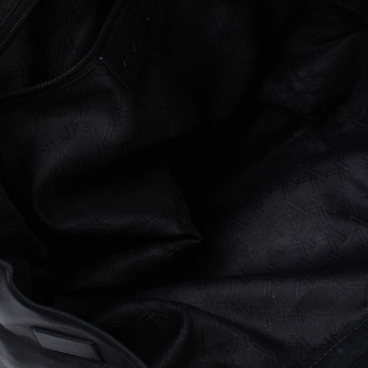 Pre Owned Kenzo Black Leather Koi Fish Tote