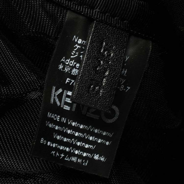 Pre Owned Kenzo Blue Nylon Mini Kampus Tiger Backpack
