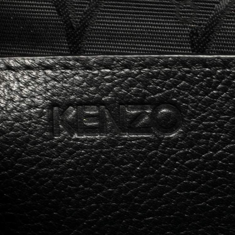 Pre Owned Kenzo Multicolor Leather and Neoprene Kombo Backpack