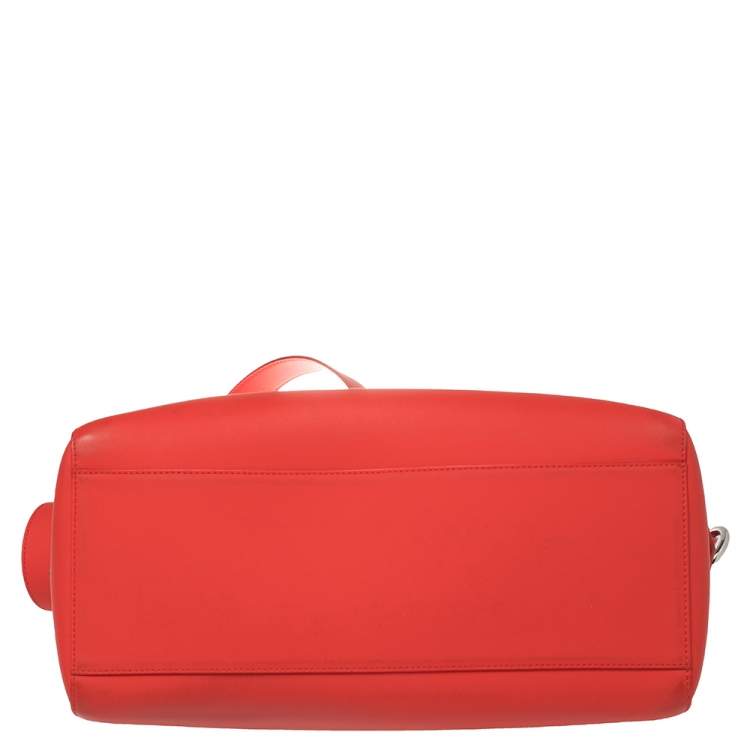 Pre Owned Kenzo Cherry Red Leather Kalifornia Tote