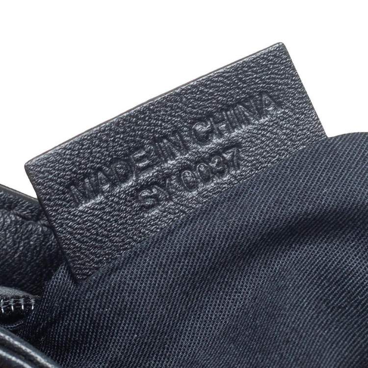 مملوكة مسبقًا Kenzo Black Leather and Patent Leather Trim Metal Floral Embellished Messenger Bag