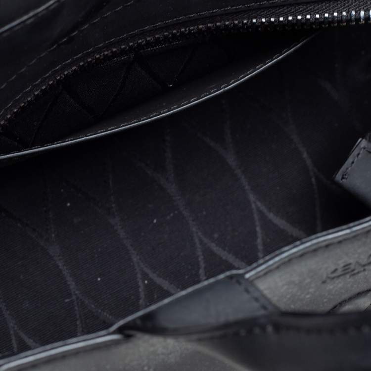 Pre Owned Kenzo Black Marine Leather Mini Kalifornia Tote