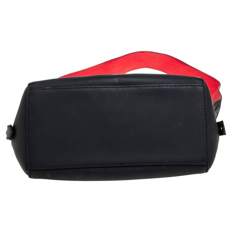 Pre Owned Kenzo Black Marine Leather Mini Kalifornia Tote
