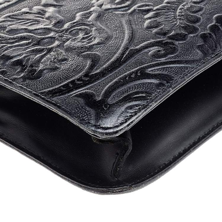 Pre Owned Kenzo Black Leather Pochette Bag