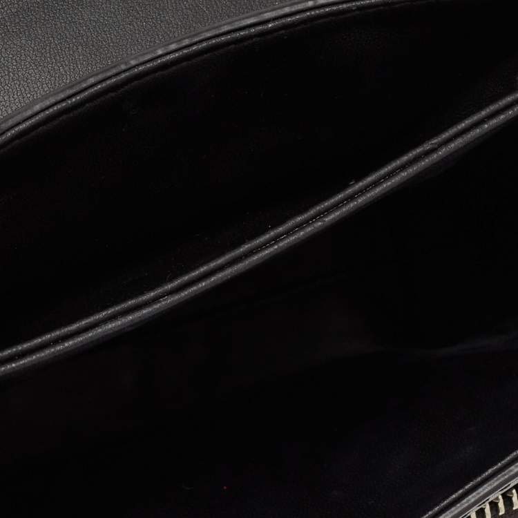 Pre Owned Kenzo Black Leather Sailor Top Handle Bag