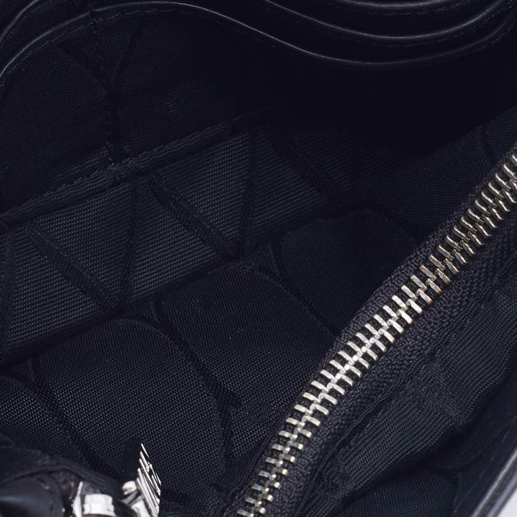 Pre Owned Kenzo Black Leather Kalifornia Chain Shoulder Bag