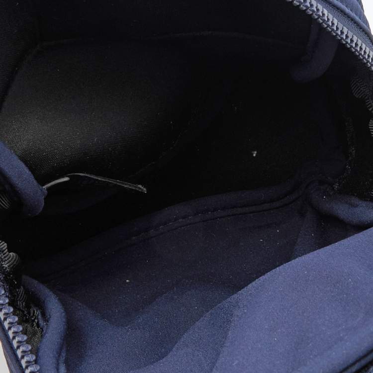 Pre Owned Kenzo Navy Blue Neoprene Tiger Embroidered Backpack