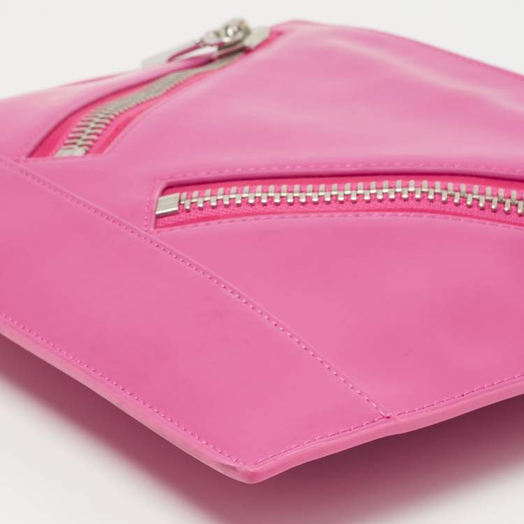 Pre Owned Kenzo Pink Leather Kalifornia Clutch