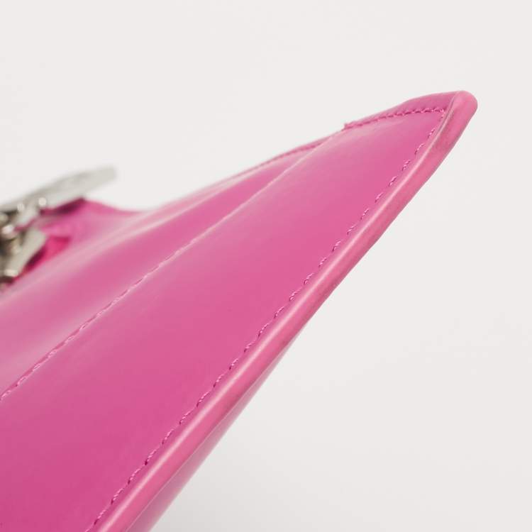 Pre Owned Kenzo Pink Leather Kalifornia Clutch