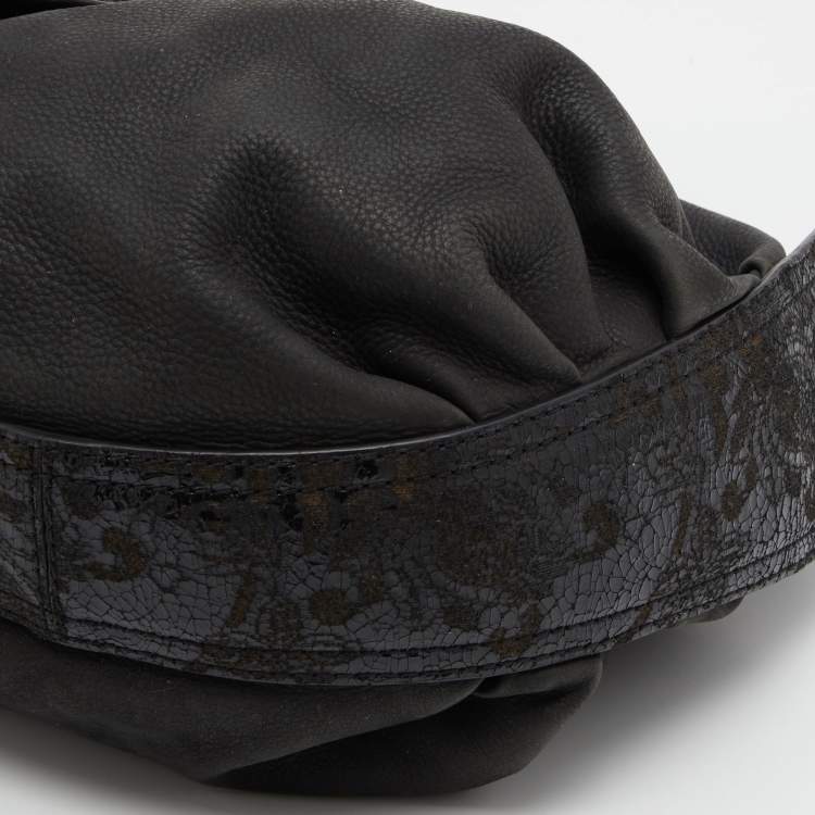 Pre Owned Kenzo Black Leather Shoulder Bag