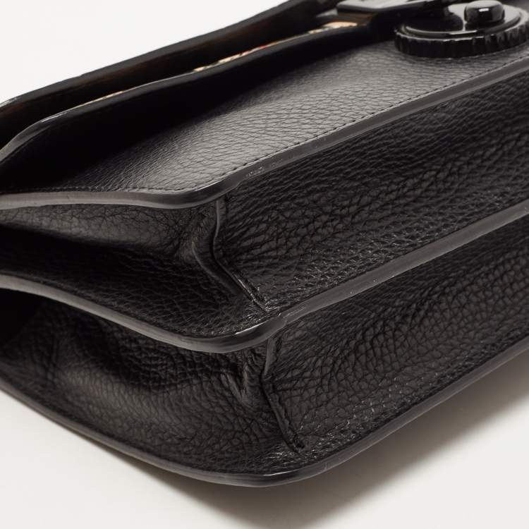 Pre Owned Kenzo Multicolor Croc Embossed Leather Le Diz Huit Shoulder Bag