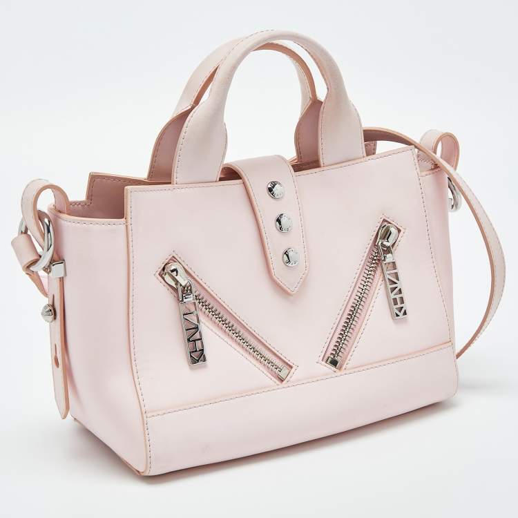 Pre Owned Kenzo Pink Leather Mini Kalifornia Tote